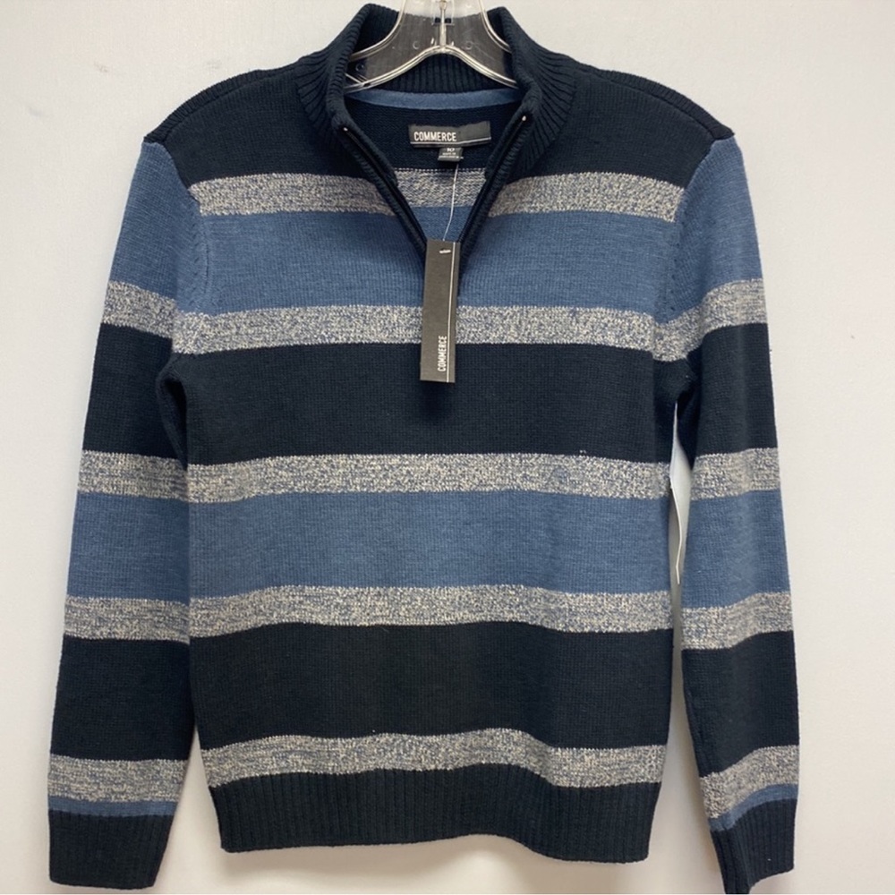 Boys size 10 Commerce quarter zip sweater new with tags
